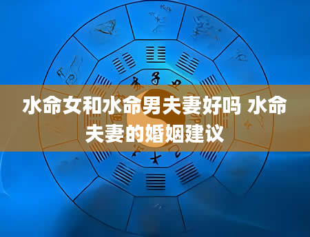 水命女和水命男夫妻好吗 水命夫妻的婚姻建议