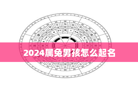 2024属兔男孩怎么起名
