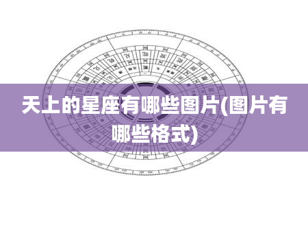 天上的星座有哪些图片(图片有哪些格式)