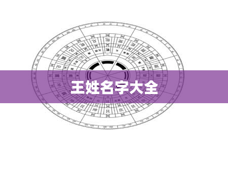 王姓名字大全