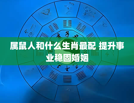 属鼠人和什么生肖最配 提升事业稳固婚姻