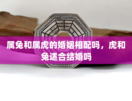 属兔和属虎的婚姻相配吗，虎和兔适合结婚吗