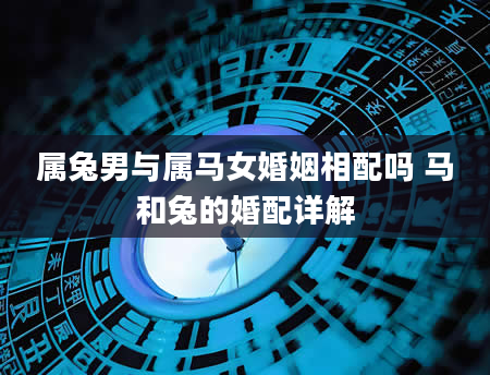属兔男与属马女婚姻相配吗 马和兔的婚配详解