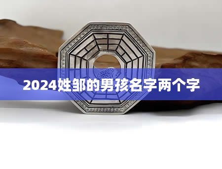2024姓邹的男孩名字两个字