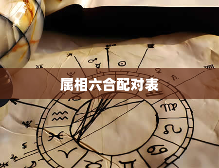 属相六合配对表