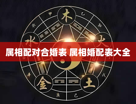属相配对合婚表 属相婚配表大全