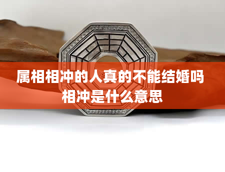 属相相冲的人真的不能结婚吗 相冲是什么意思