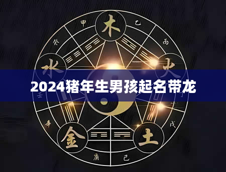 2024猪年生男孩起名带龙
