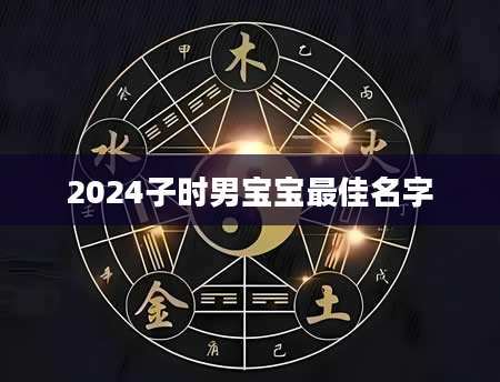 2024子时男宝宝最佳名字