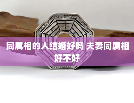 同属相的人结婚好吗 夫妻同属相好不好