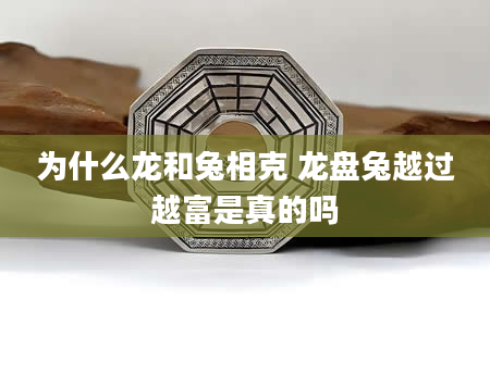 为什么龙和兔相克 龙盘兔越过越富是真的吗