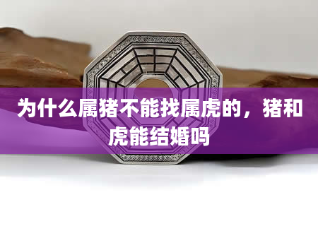 为什么属猪不能找属虎的，猪和虎能结婚吗