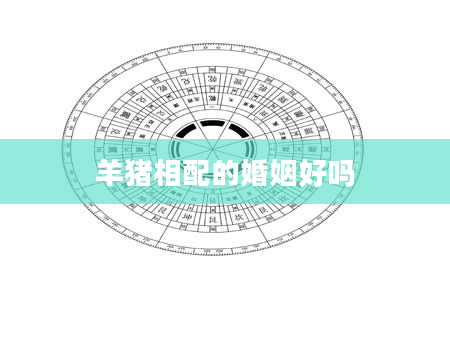 羊猪相配的婚姻好吗