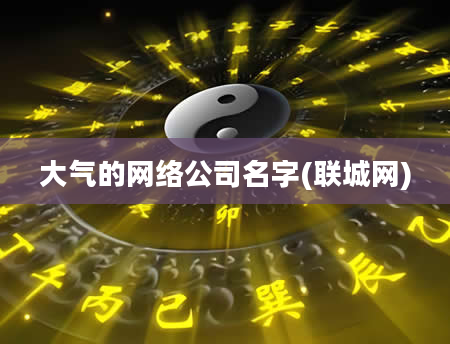 大气的网络公司名字(联城网)