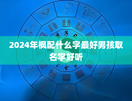 2024年枫配什么字最好男孩取名字好听