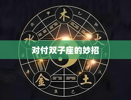 对付双子座的妙招