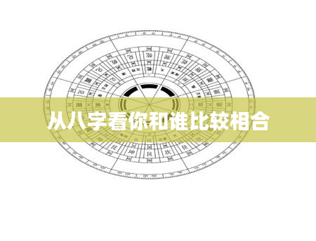 从八字看你和谁比较相合