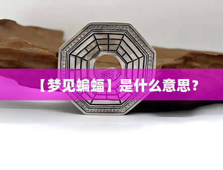 【梦见蝙蝠】是什么意思？