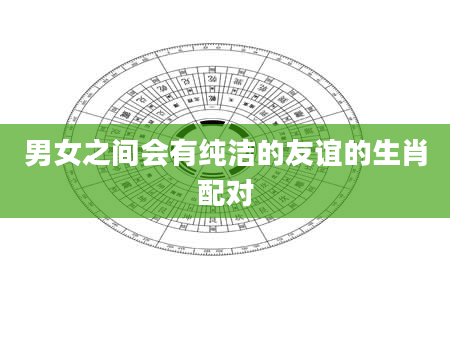 男女之间会有纯洁的友谊的生肖配对