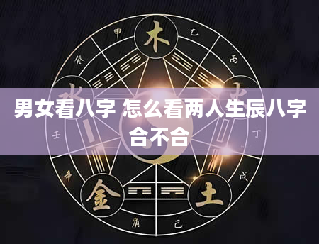 男女看八字 怎么看两人生辰八字合不合