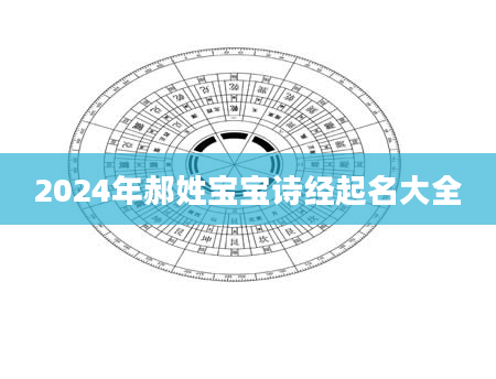 2024年郝姓宝宝诗经起名大全