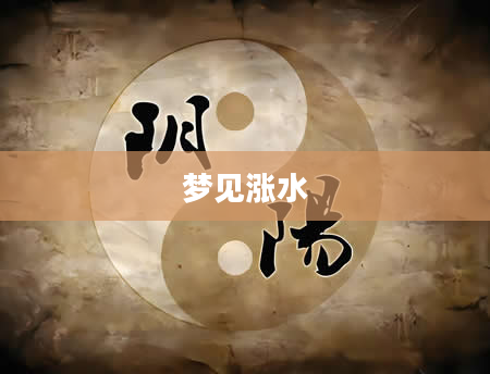 梦见涨水