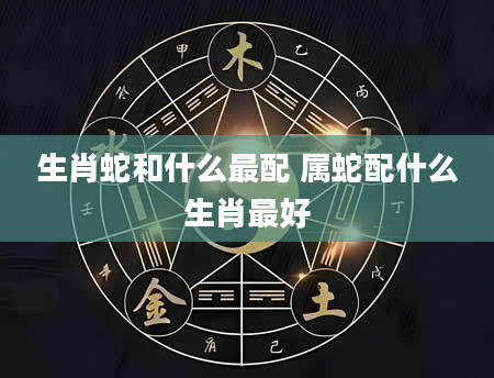 生肖蛇和什么最配 属蛇配什么生肖最好