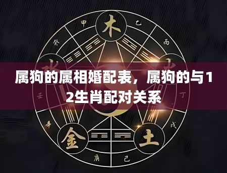 属狗的属相婚配表，属狗的与12生肖配对关系