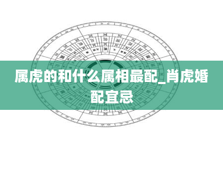 属虎的和什么属相最配_肖虎婚配宜忌