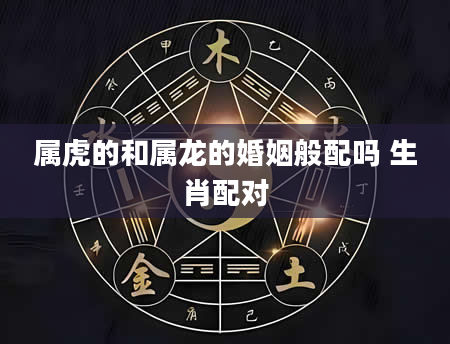 属虎的和属龙的婚姻般配吗 生肖配对