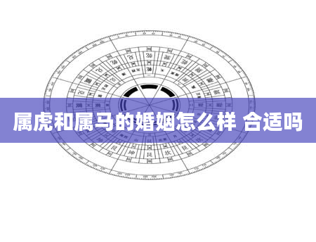 属虎和属马的婚姻怎么样 合适吗