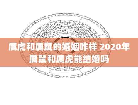 属虎和属鼠的婚姻咋样 2020年属鼠和属虎能结婚吗
