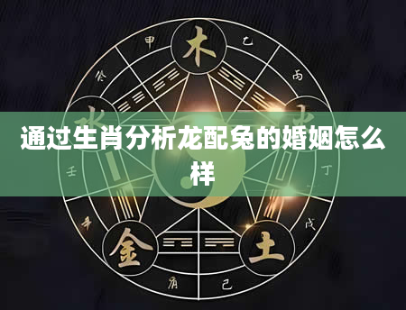 通过生肖分析龙配兔的婚姻怎么样