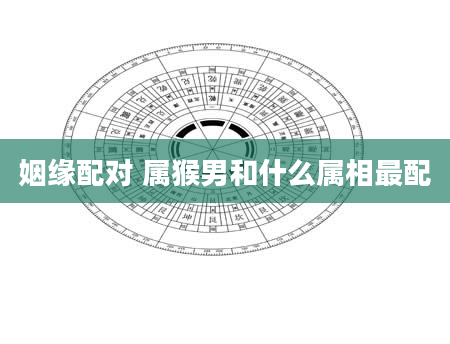 姻缘配对 属猴男和什么属相最配