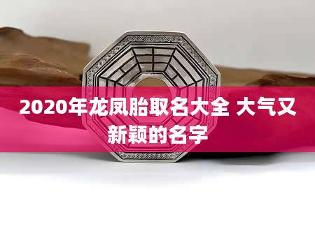 2020年龙凤胎取名大全 大气又新颖的名字
