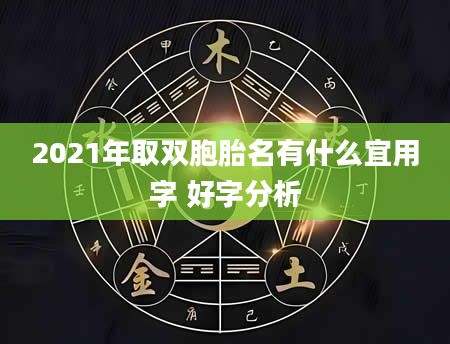 2021年取双胞胎名有什么宜用字 好字分析