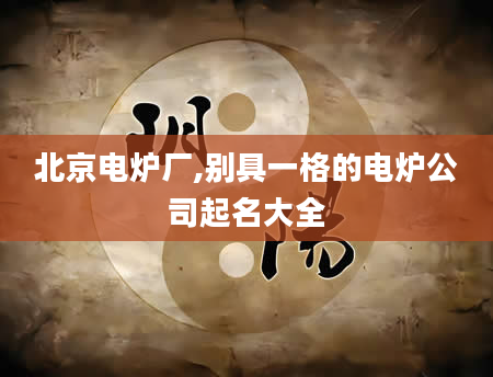 北京电炉厂,别具一格的电炉公司起名大全