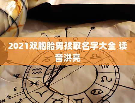 2021双胞胎男孩取名字大全 读音洪亮