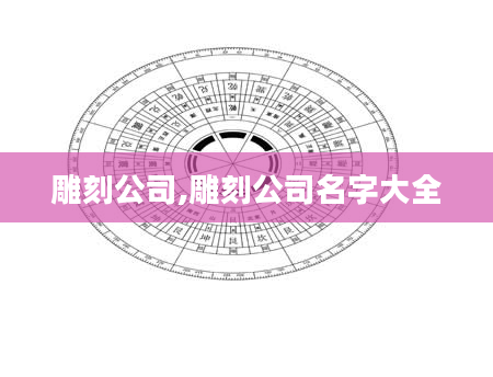 雕刻公司,雕刻公司名字大全