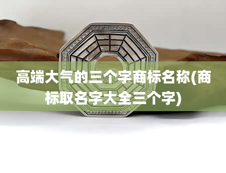 高端大气的三个字商标名称(商标取名字大全三个字)