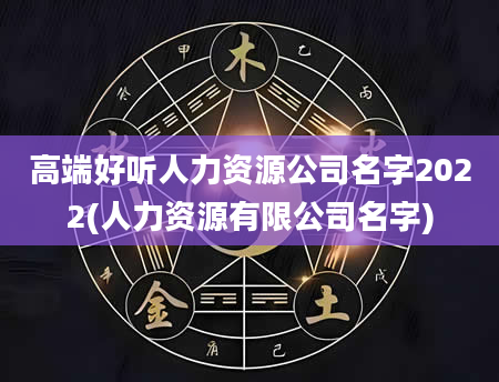 高端好听人力资源公司名字2022(人力资源有限公司名字)