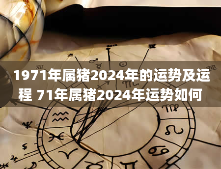 1971年属猪2024年的运势及运程 71年属猪2024年运势如何