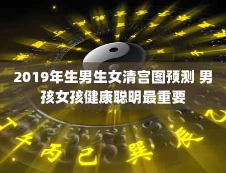 2019年生男生女清宫图预测 男孩女孩健康聪明最重要