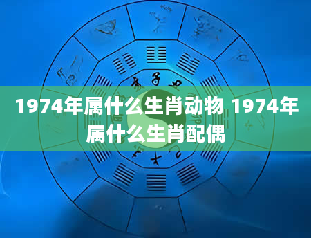 1974年属什么生肖动物 1974年属什么生肖配偶