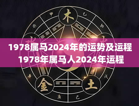 1978属马2024年的运势及运程 1978年属马人2024年运程