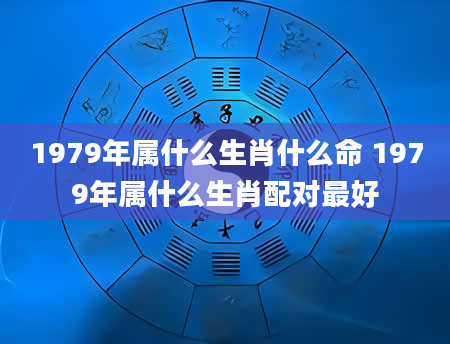 1979年属什么生肖什么命 1979年属什么生肖配对最好