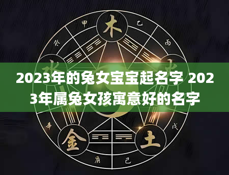 2023年的兔女宝宝起名字 2023年属兔女孩寓意好的名字