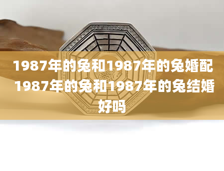 1987年的兔和1987年的兔婚配 1987年的兔和1987年的兔结婚好吗