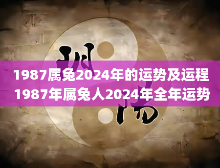 1987属兔2024年的运势及运程 1987年属兔人2024年全年运势