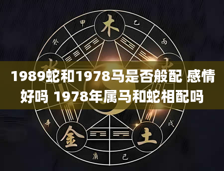 1989蛇和1978马是否般配 感情好吗 1978年属马和蛇相配吗